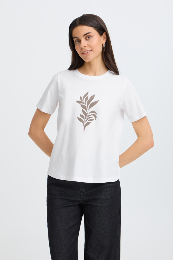 T-shirt col rond - 20618507 - Fransa