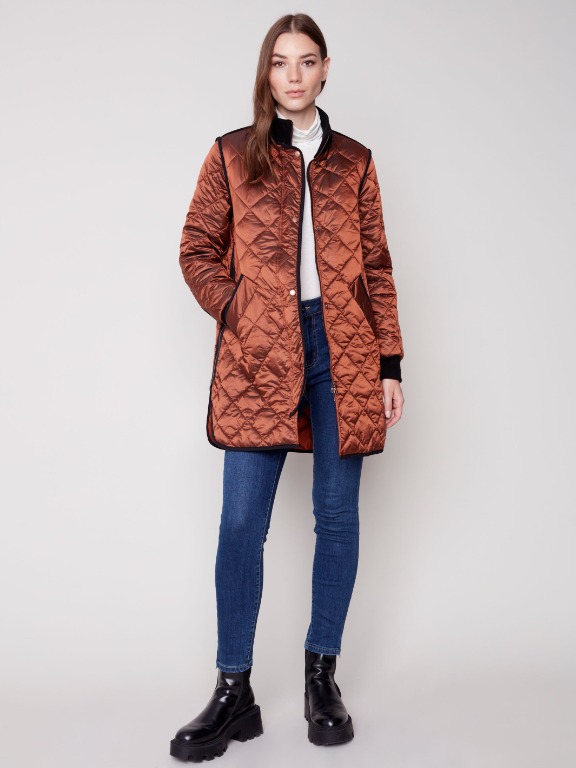 MANTEAU SPORT/CHIC MATELASSÉ SURPIQURE
