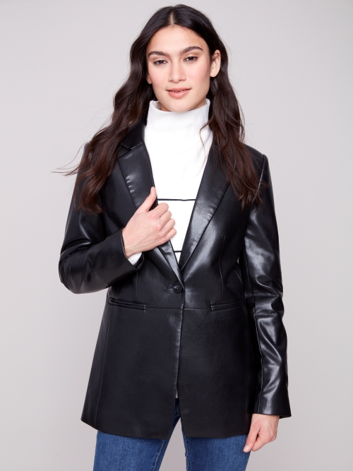 Veston simili-cuir - C6387/375C - Charlie B