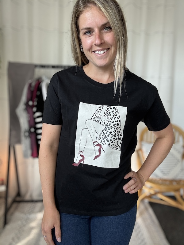 T-shirt col rond dessin - MOSPAW05482 - Mosaïc
