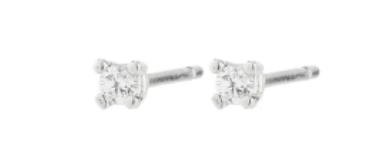 Ravi 2mm studs crysal - 662716003 - Pilgrim
