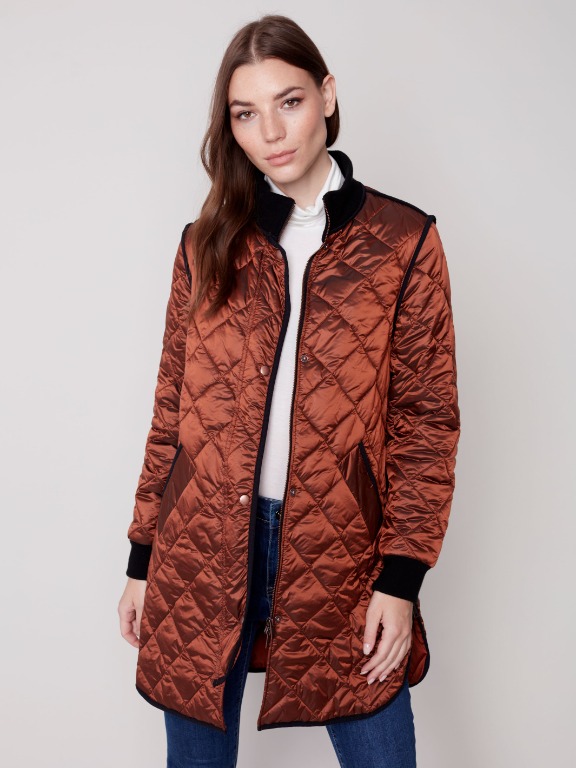 MANTEAU SPORT/CHIC MATELASSÉ SURPIQURE
