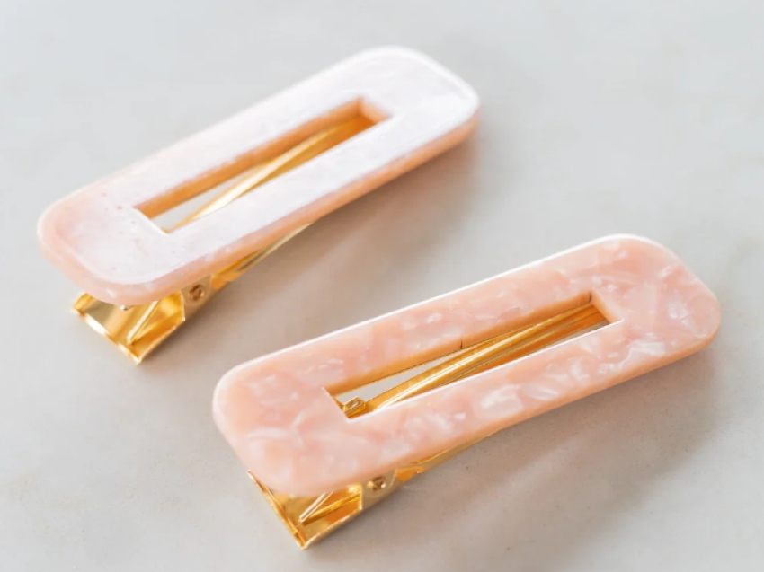 Barrette nacrée ens. 2 - BNR-SC25 - Gibou