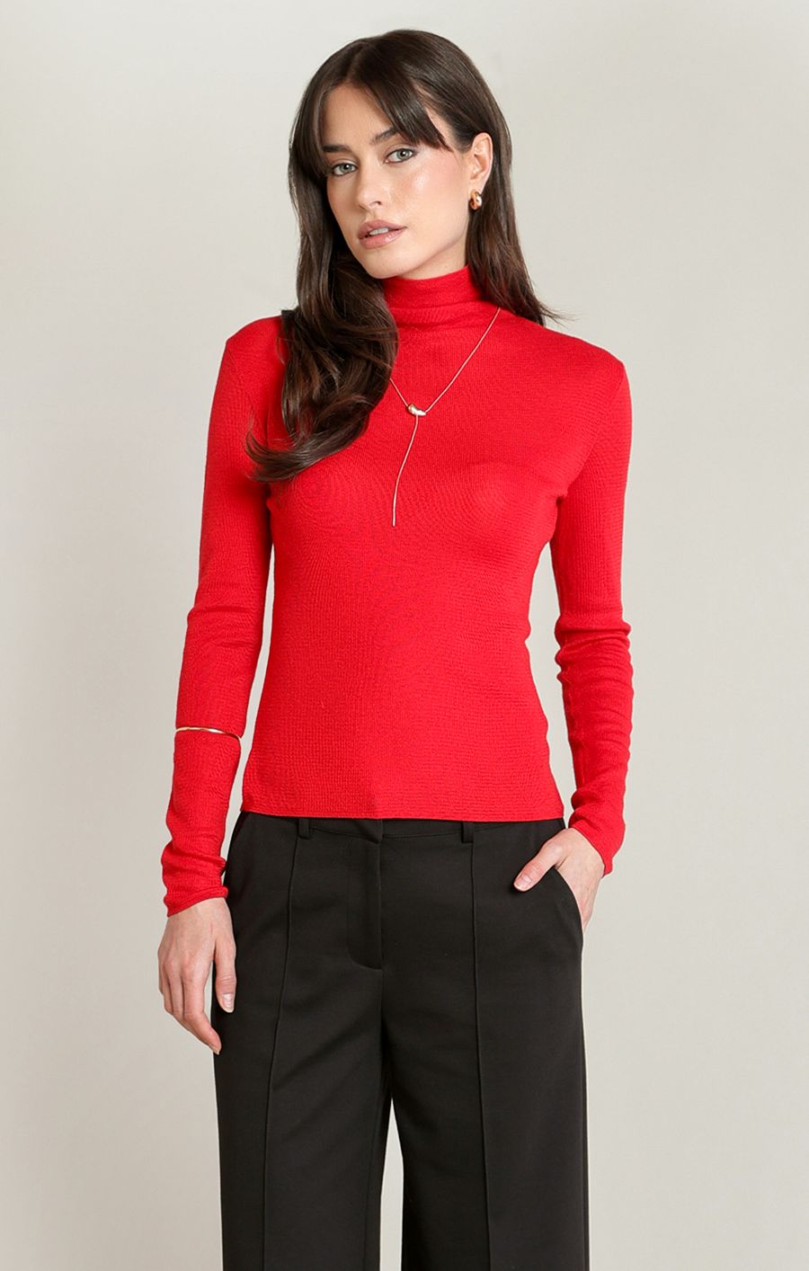 Chandail col roulé ajusté - 2827043 T - Black Tape