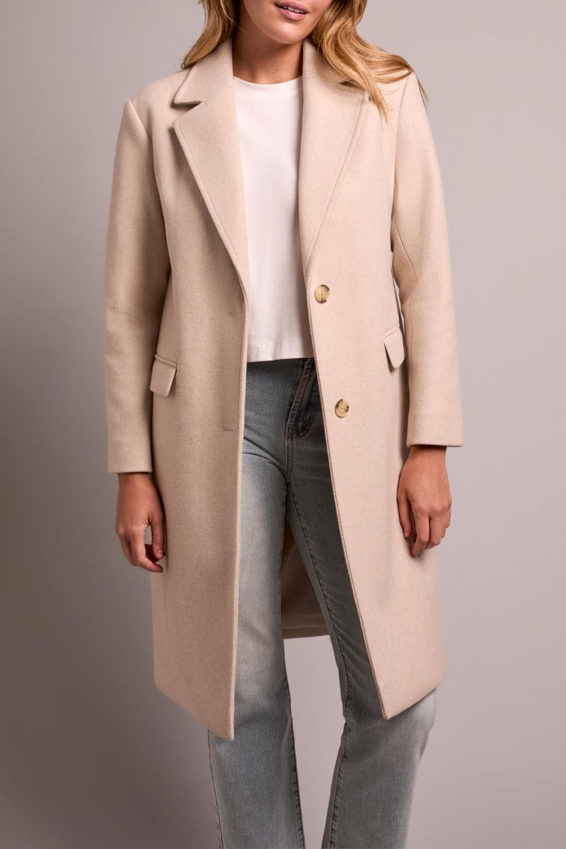 Manteau lainage capuchon amovible