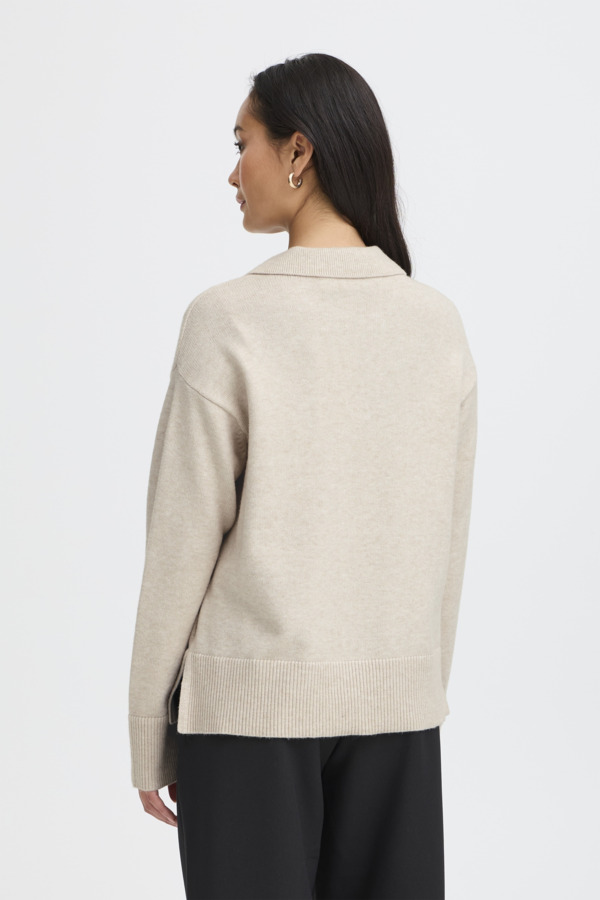 Chandail col polo tricot