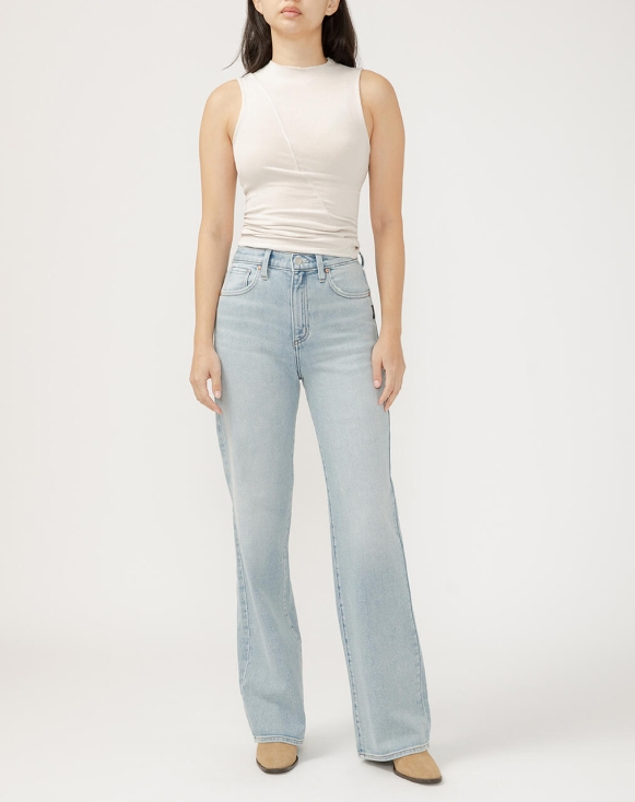 Jeans taille haute - L28918AGR183 - Silver Jeans