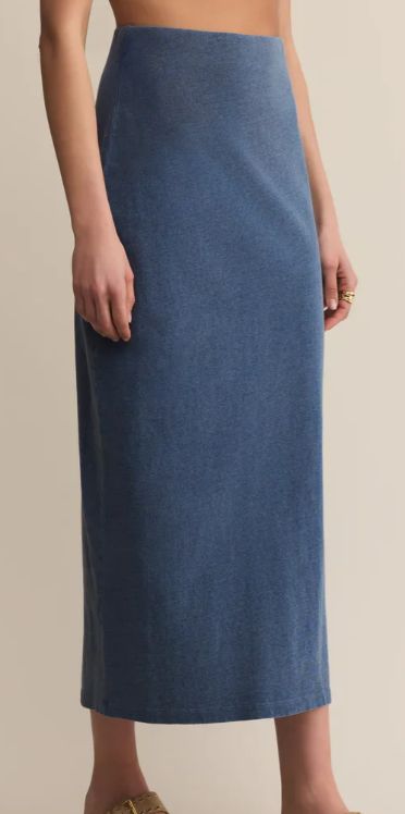 Jupe midi en jersey de denim - ZK253838 - Z Supply