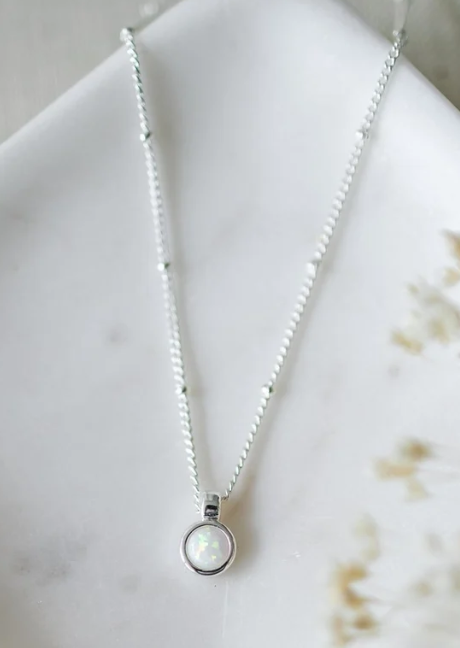 Ona chaine pendentif opal - ona-n - Glee Jewelry