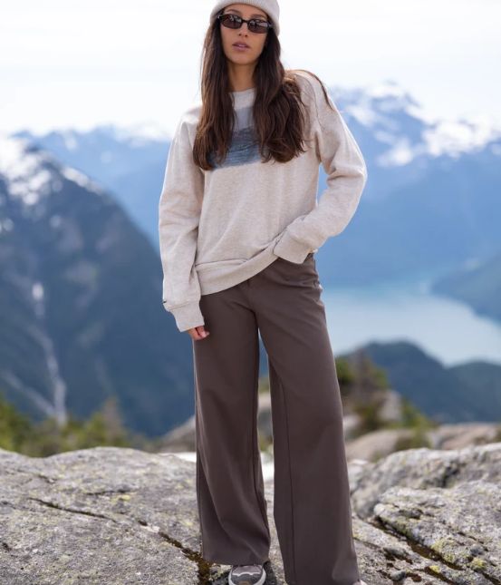 Pantalon taille haute jambes larges - TCW6649-6303 - Tentree