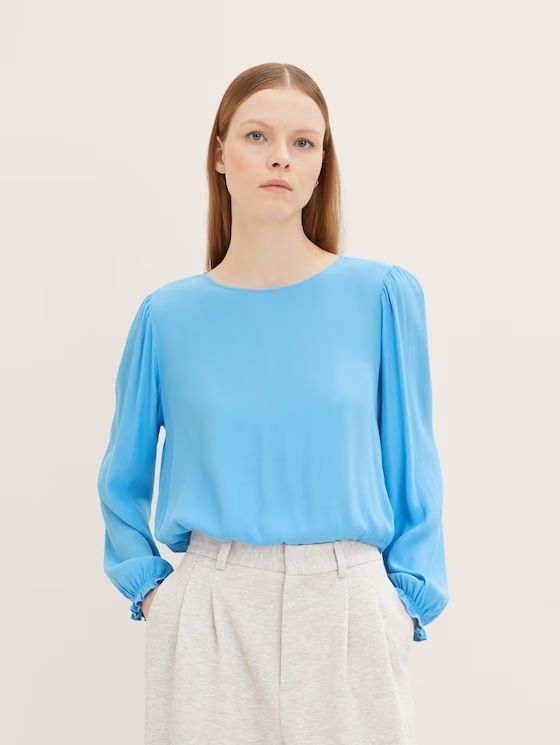 BLOUSE M.L. UNIE ATTACHE BAS DOS - 1035424 - Tom Tailor