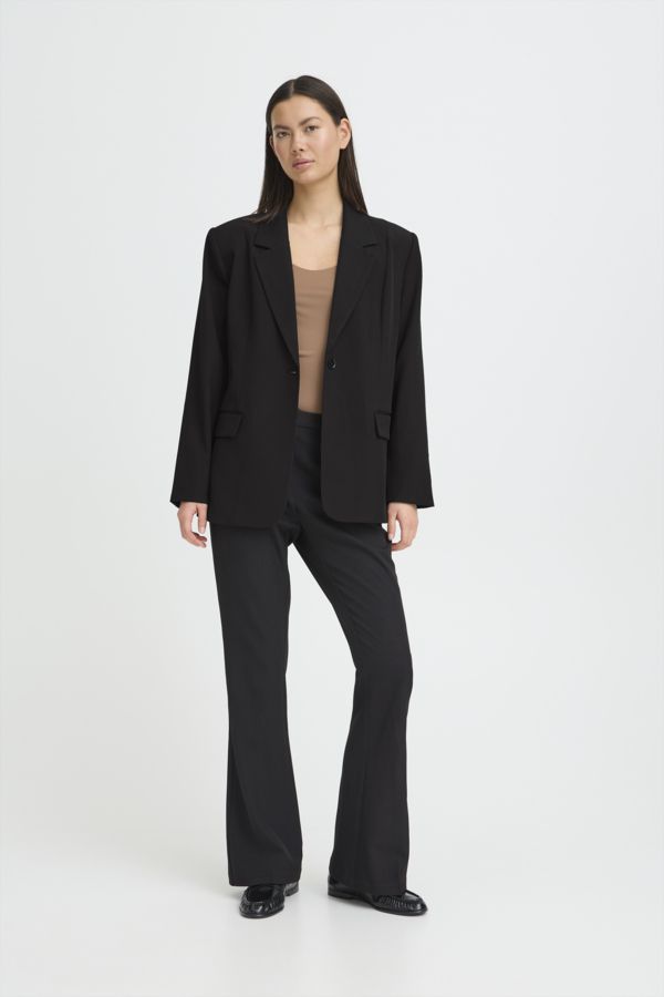 Veston mi-long ample