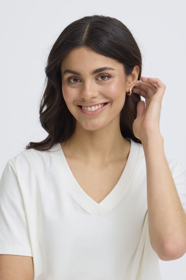 T-shirt v neck uni - 20617875 - Fransa