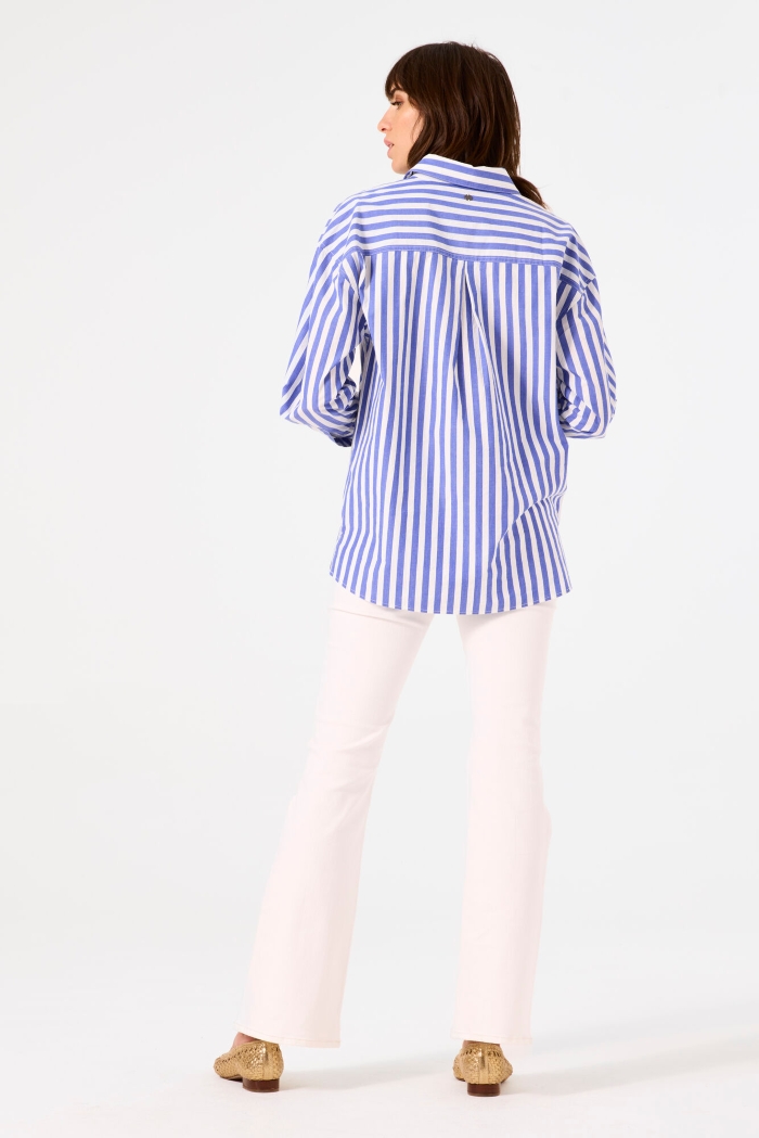 Blouse lignée mi-longue