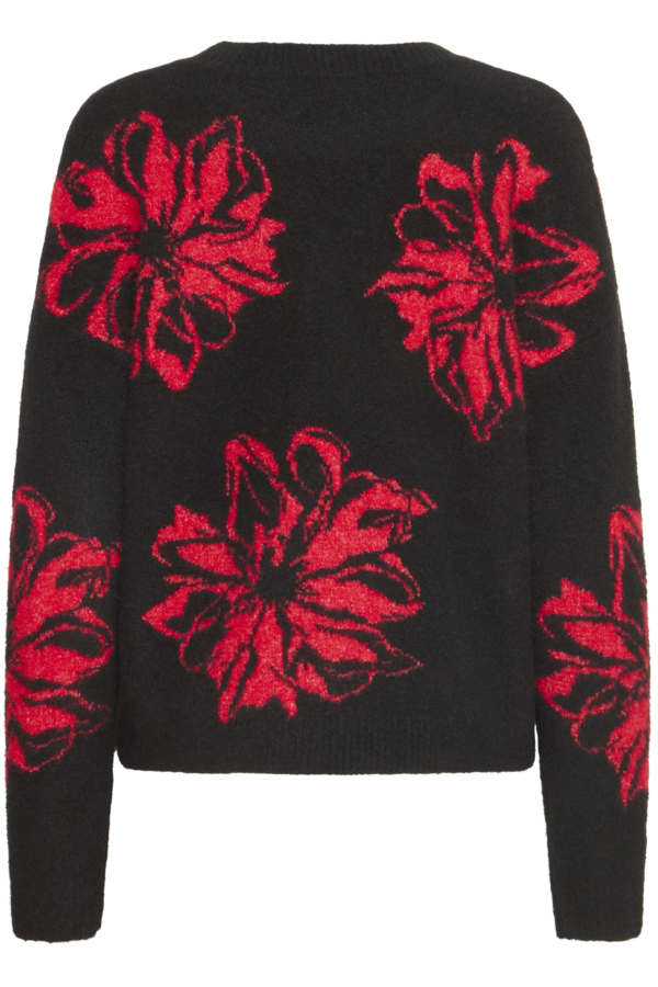 Chandail lainage fleurs
