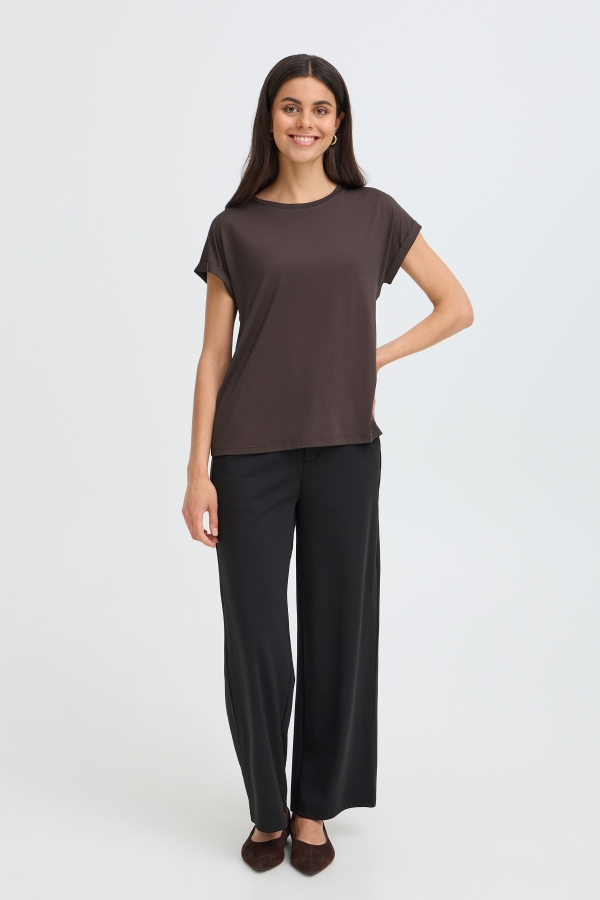 T-shirt col rond - 20610634 - Fransa