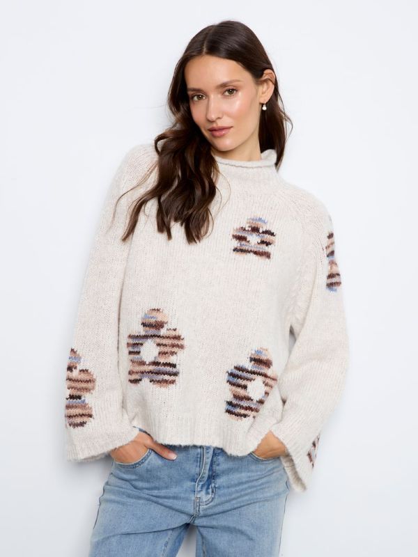 Chandail tricot imprimé - 2071-803C - Charlie B
