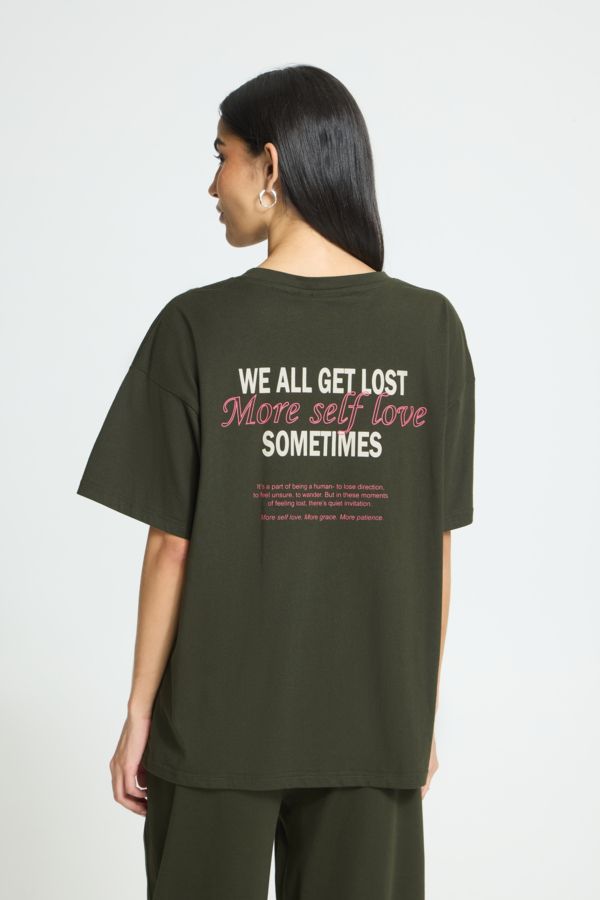 T-shirt oversized ecriture - 20126550 - Ichi