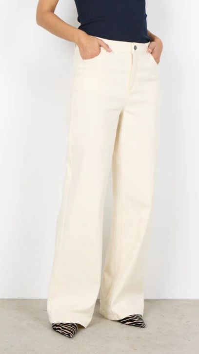 Jeans taille haute jambe large - 41528 - Soya Concept