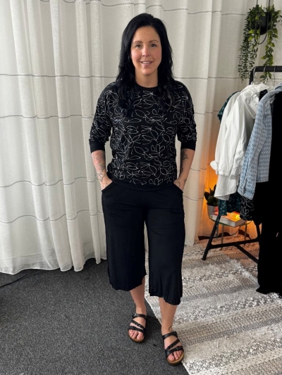 Pantalon palazzo 3/4 - JS42 - Kozii