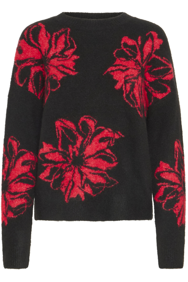 Chandail lainage fleurs - 20817100 - B.Young