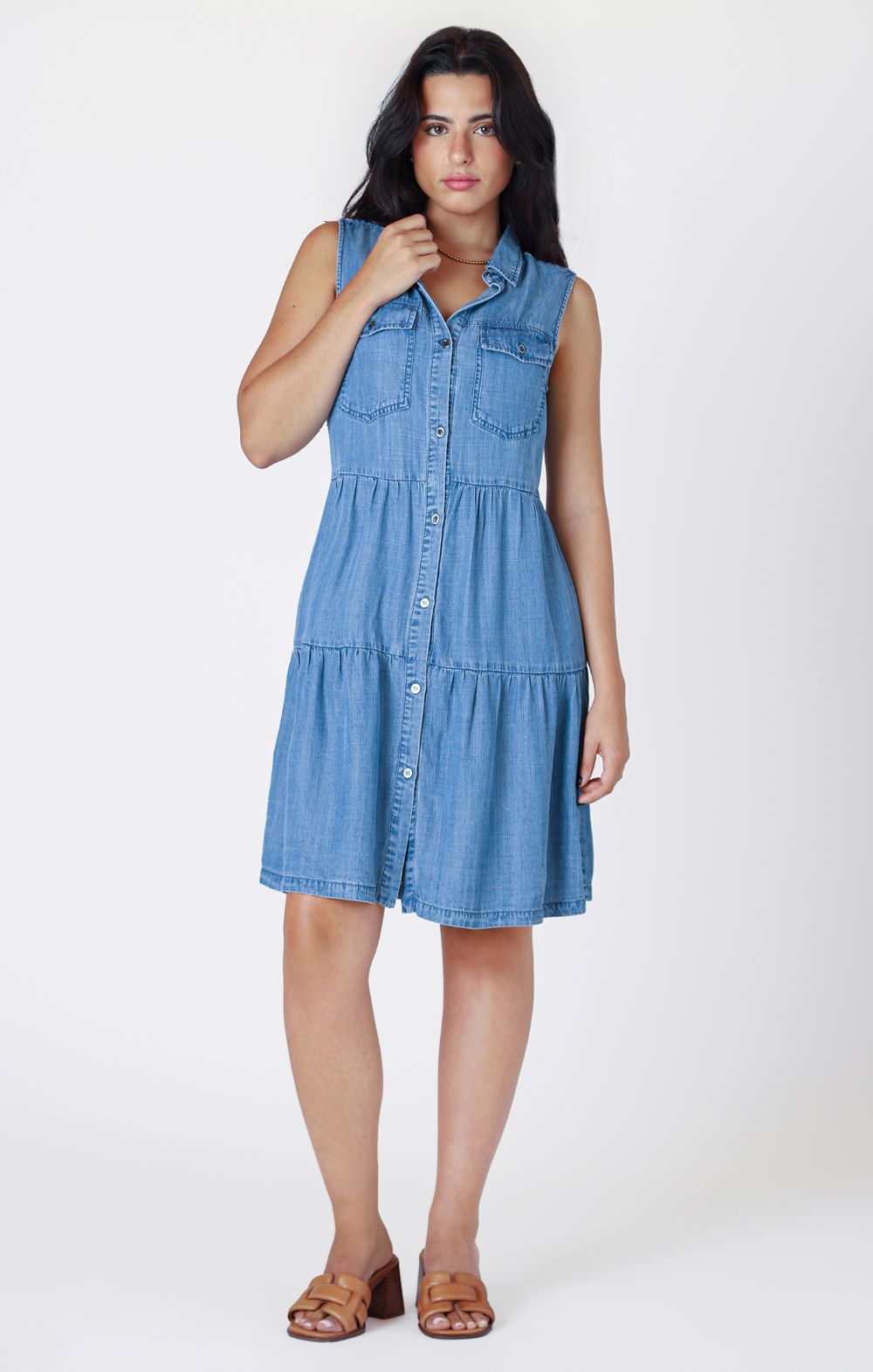 Robe courte en jeans - 2522617 DG - Room 34