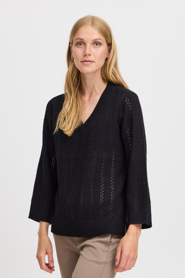 Tricot v neck très doux - 20614326 - Fransa