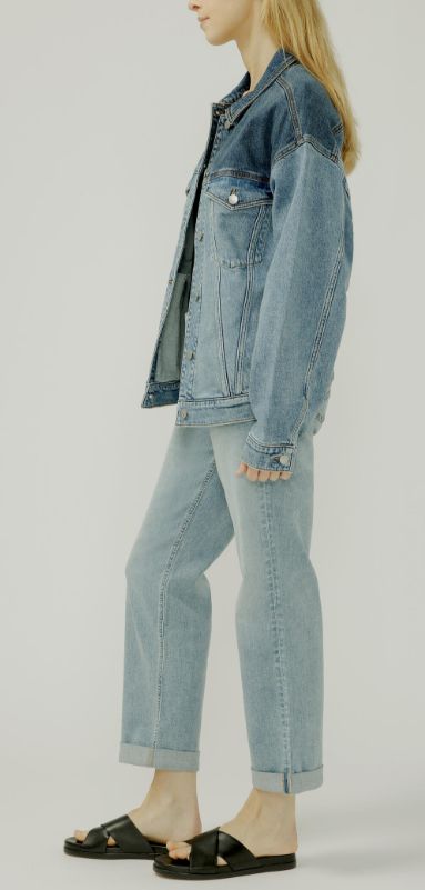 Veste western jeans bicolore - LJ4317ADM209 - Silver Jeans