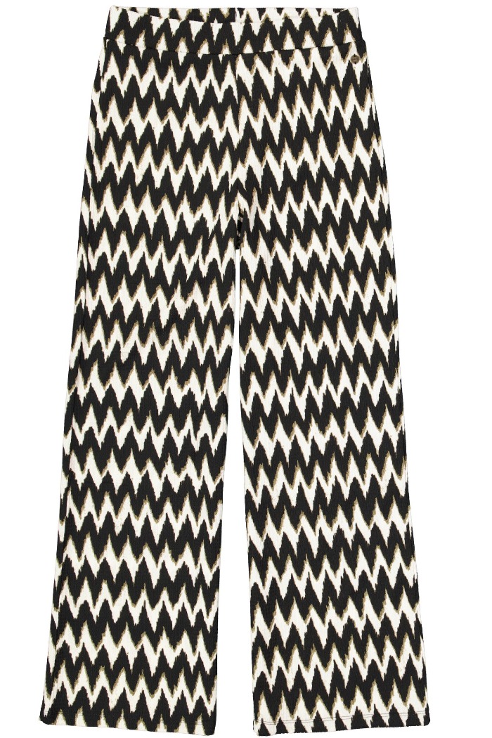 Pantalon motif taille élastique