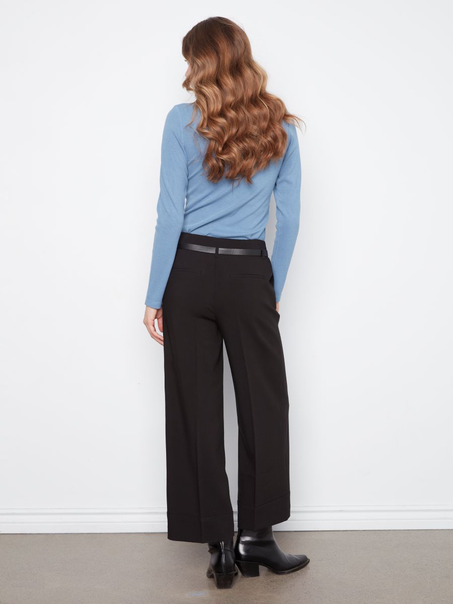 Pantalon chic jambe large