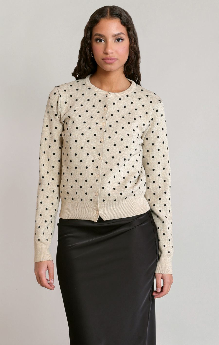 Cardigan à pois - 2827268 D - Dex