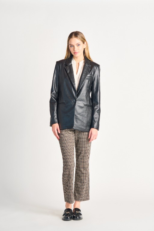 Veston chic simili-cuir