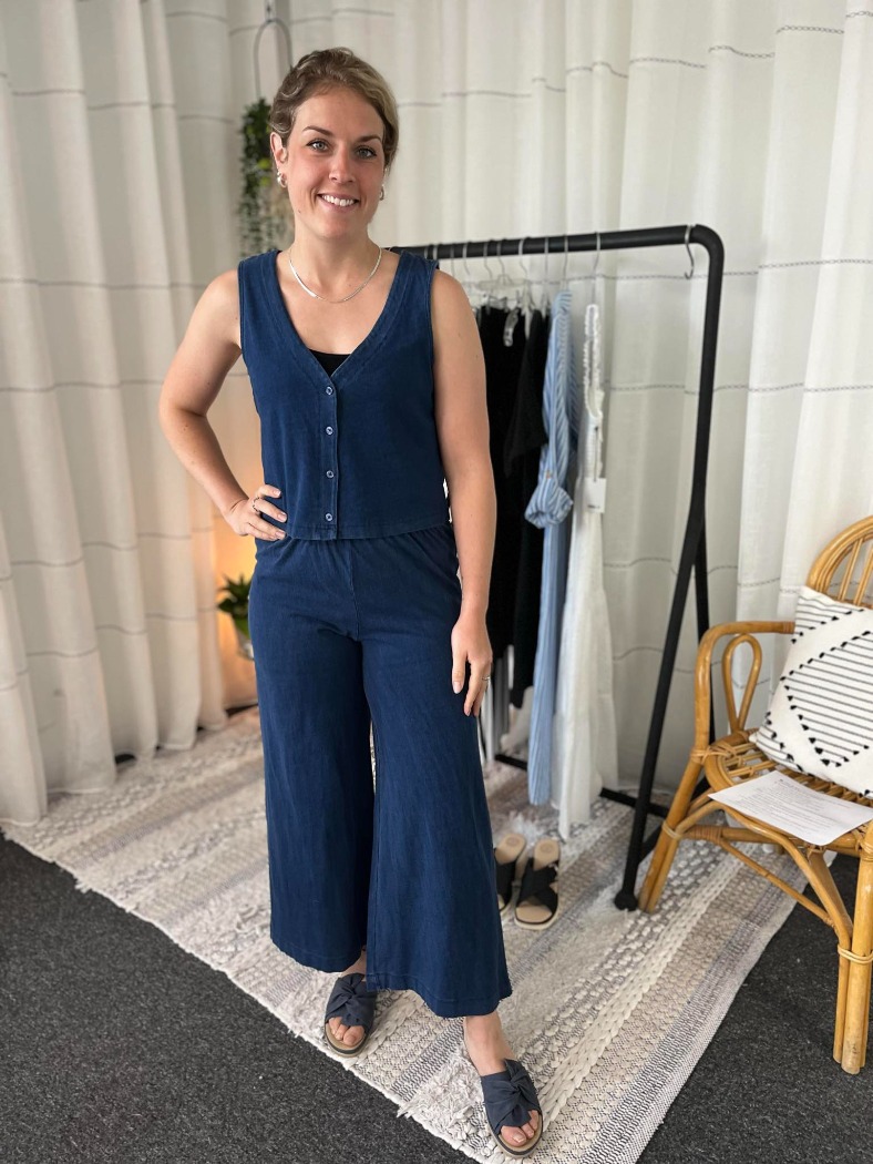 Pantalon jersey évasé