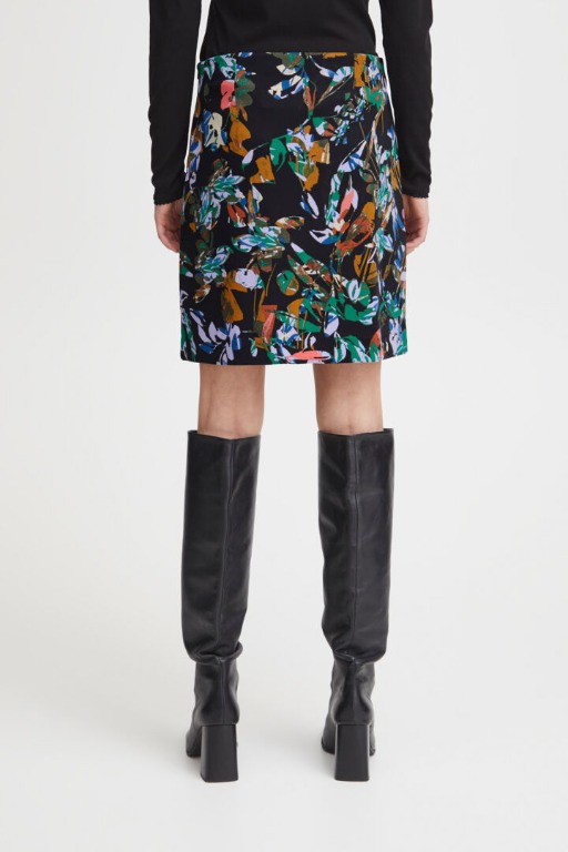 JUPE CHIC MOTIFS COURTE AJUSTÉE