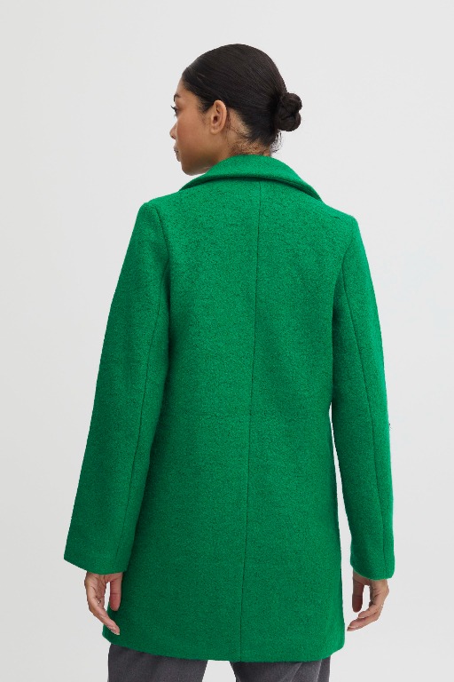 MANTEAU CHIC MI-LONG 3 BOUTONS LAINAGE