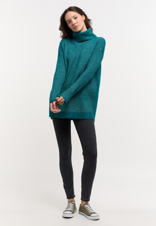 CHANDAIL TRICOT MI-LONG COL