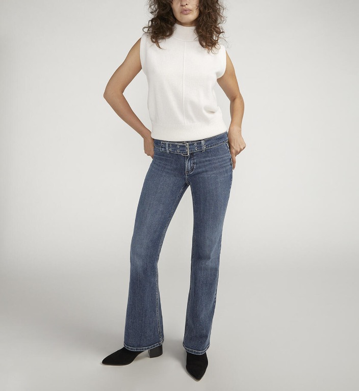 Jeans Be low flare taille basse