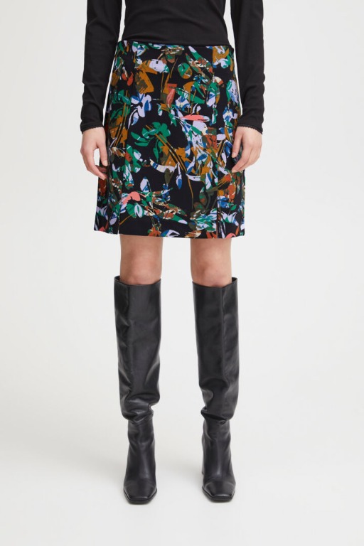 JUPE CHIC MOTIFS COURTE AJUSTÉE