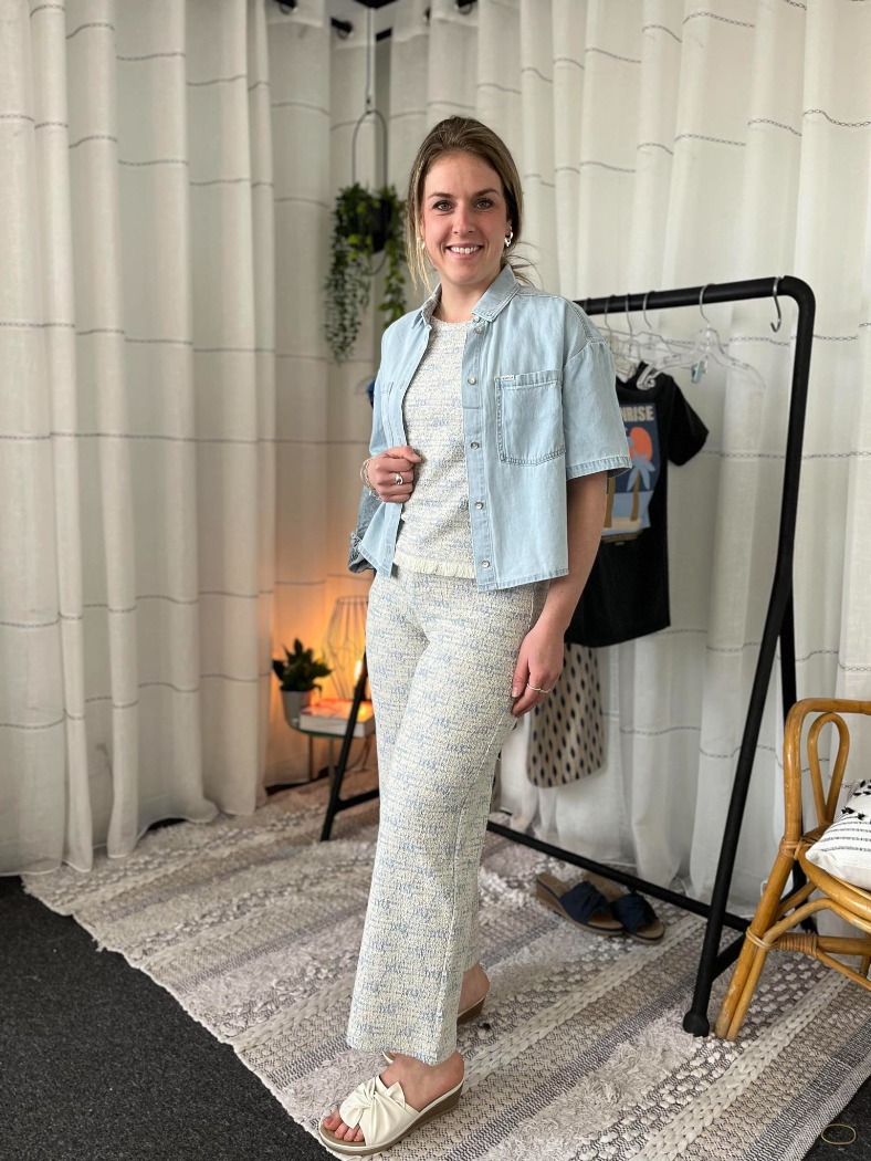 Pantalon chic tweed - E50311 - Garcia