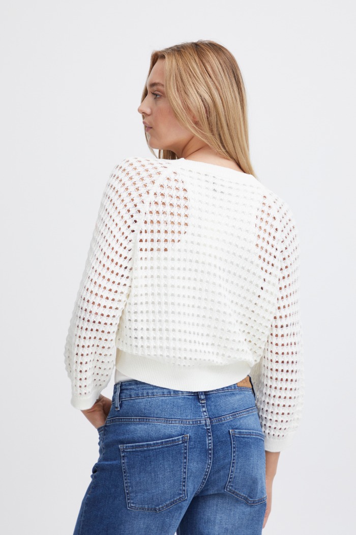 Cardigan tricot de coton manche raglan - 20120702 - Ichi