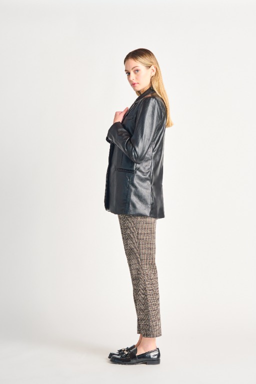 Veston chic simili-cuir