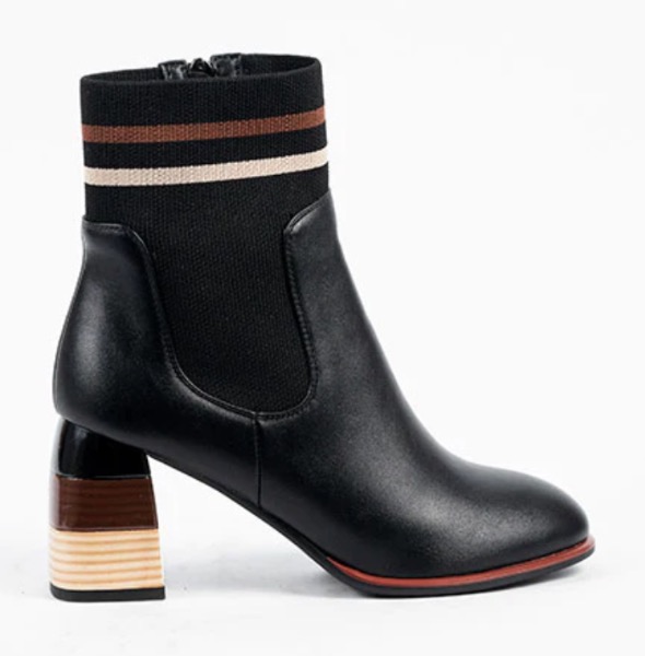 Botte fashion talon carré