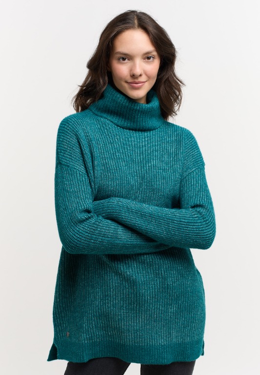 CHANDAIL TRICOT MI-LONG COL