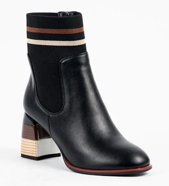 Botte fashion talon carré