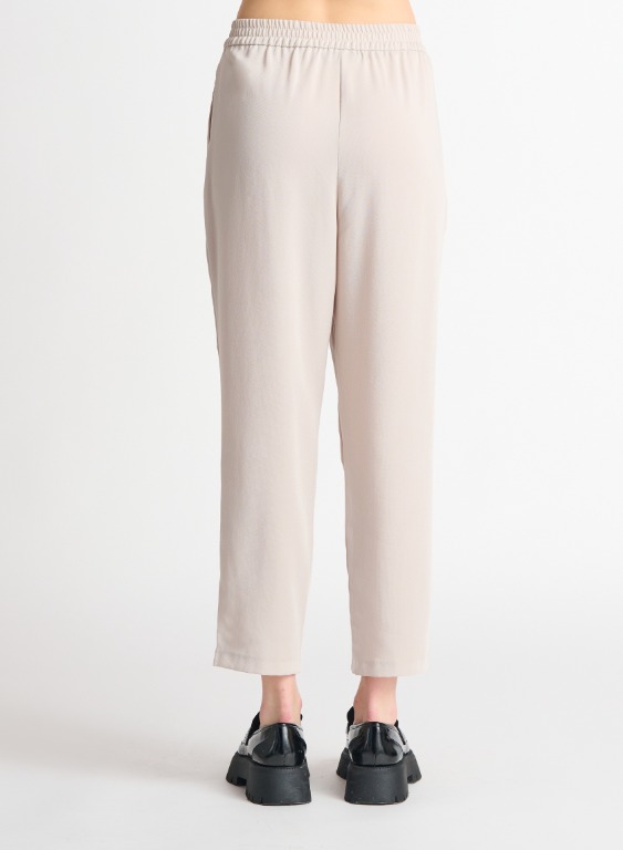 Pantalon chic soyeux uni