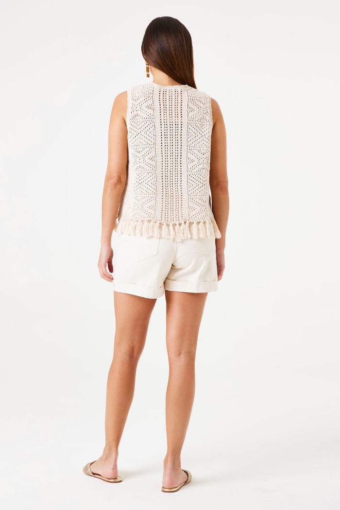 Veste sans manche tricot