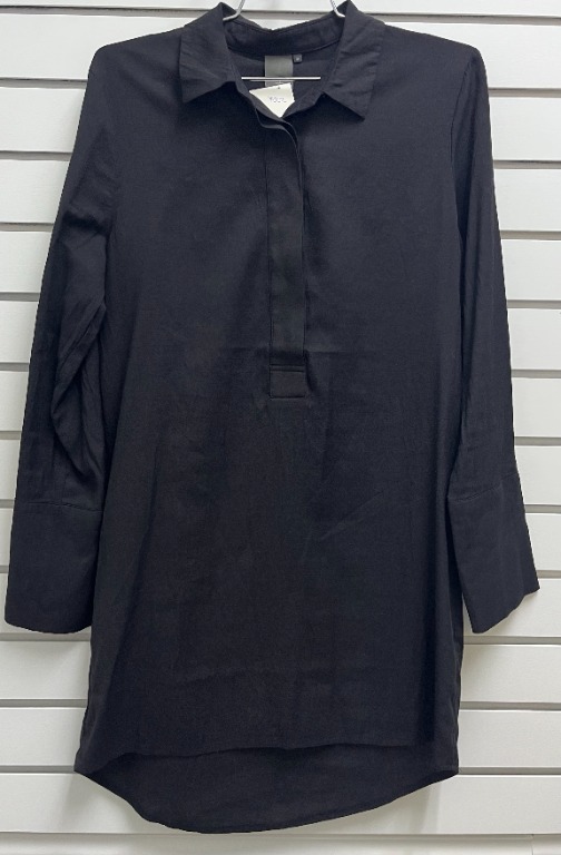 Blouse manche longue boutons cachés