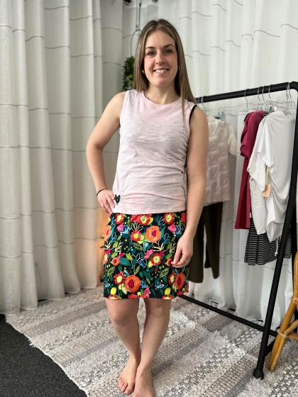 Camisole coton organique trou coeur