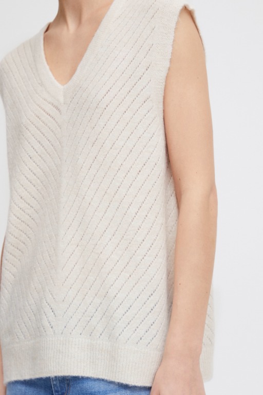 DEBARDEUR TRICOT COUPE CARRÉE