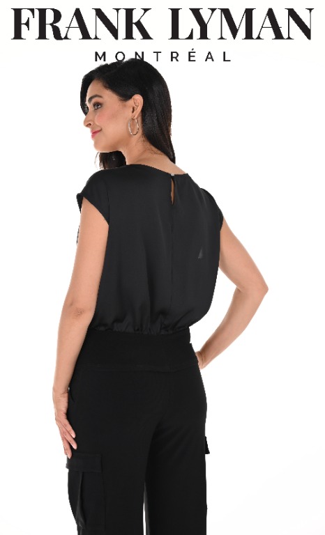 Top chic satiné